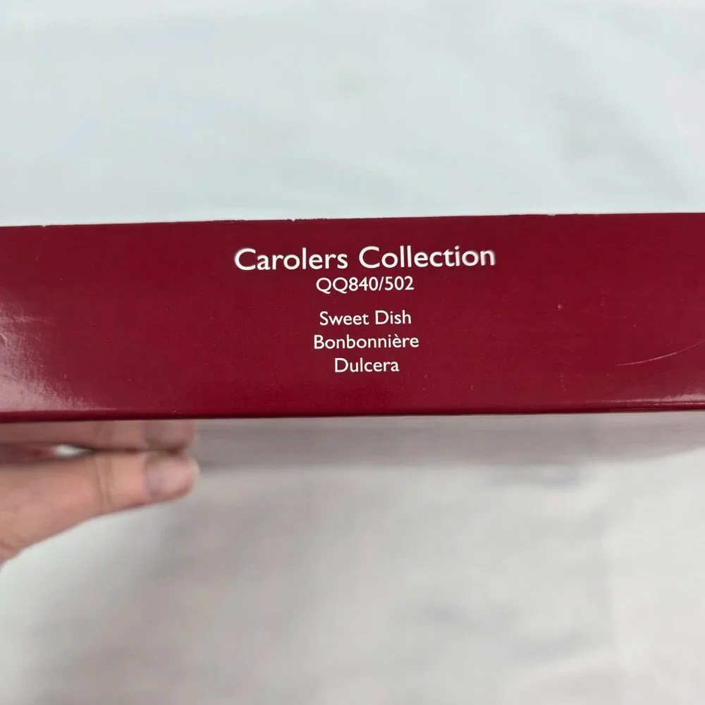 Mikasa Celebrations Carolers Collection Candy Sweets Dish 8 1/2 Inches